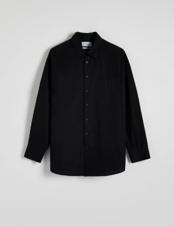 Camasa Oversize Reserved, negru