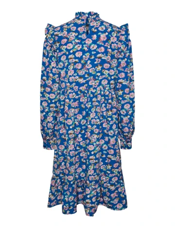 Rochie medie Pieces, albastru