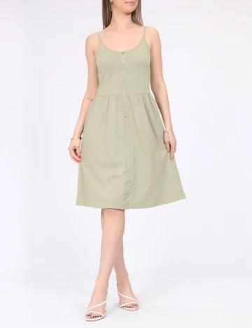 Rochie scurta Pieces, verde