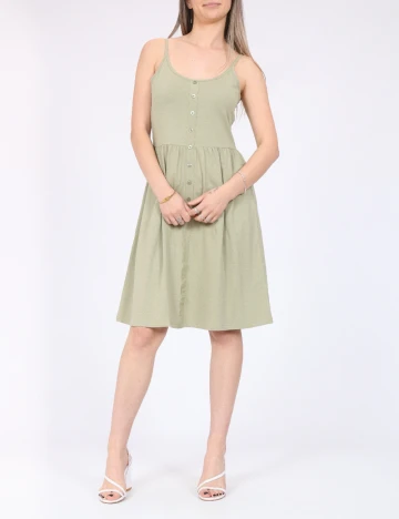 Rochie scurta Pieces, verde