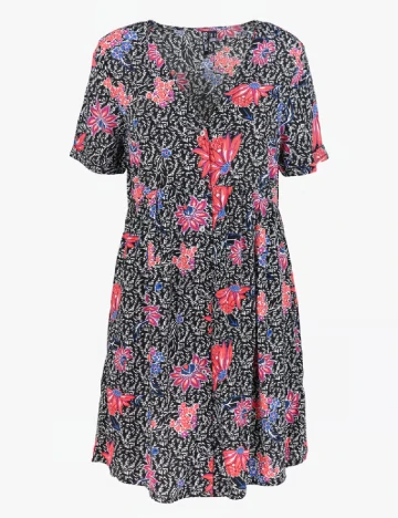 Rochie scurta Pieces, negru