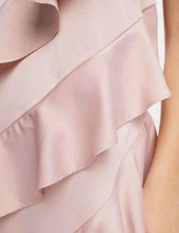Rochie scurta Pieces, roz