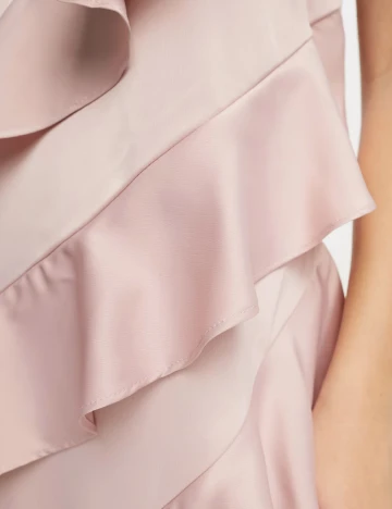 Rochie scurta Pieces, roz