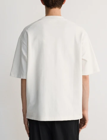 Tricou Oversize Reserved, alb