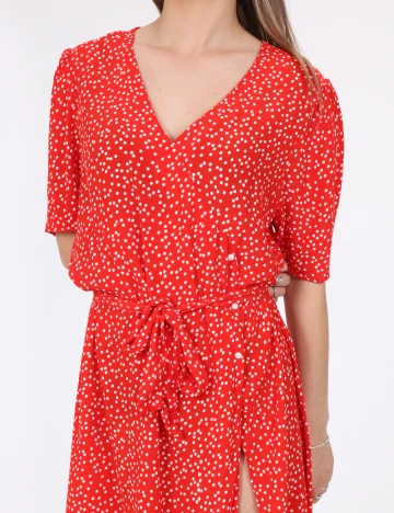 Rochie scurta Pieces, rosu