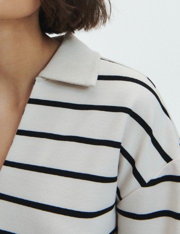 Bluza Reserved, bej/negru