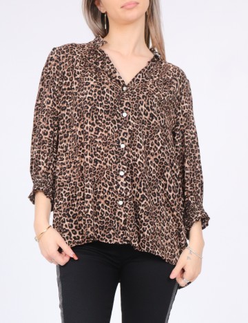 
						Bluza Pieces, animal print