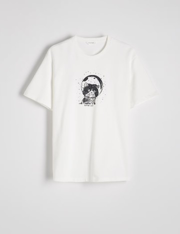 
						Tricou Reserved, alb