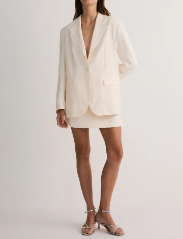 Sacou Oversize Reserved, crem