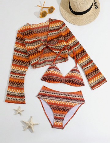 
						Costum de baie Shein Kids, mix culori