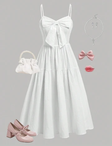 Rochie Shein Kids, alb Alb