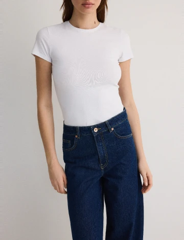 Tricou Reserved, alb