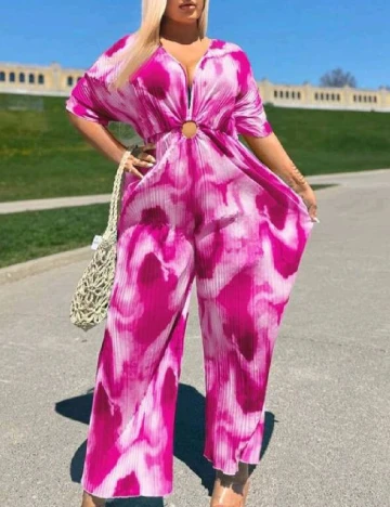 Salopeta SHEIN CURVE, roz Roz