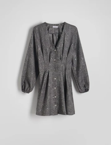 Rochie scurta Reserved, gri Gri