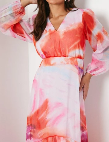 Rochie lunga Coast, mix culori
