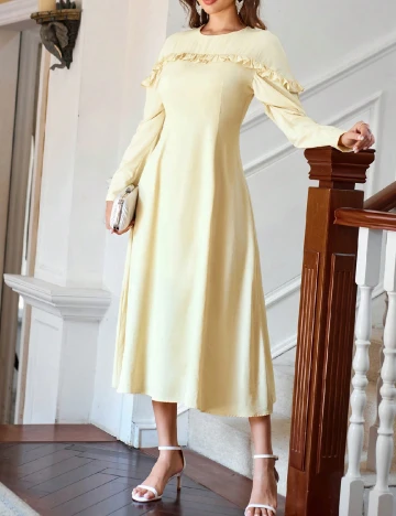 Rochie medie SHEIN, galben Galben