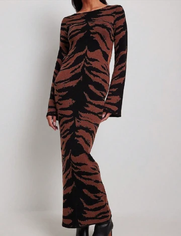 Rochie lunga SHEIN, maro Maro
