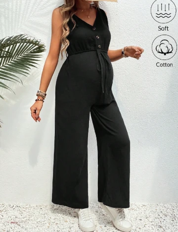 Salopeta SHEIN Maternity, negru Negru