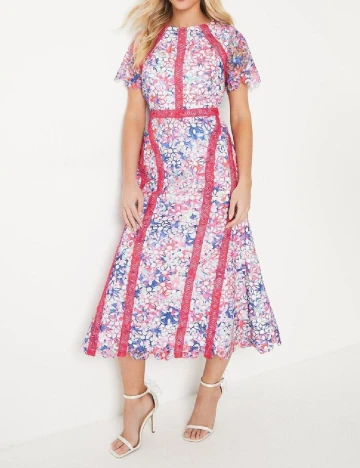 Rochie medie Coast, roz Roz