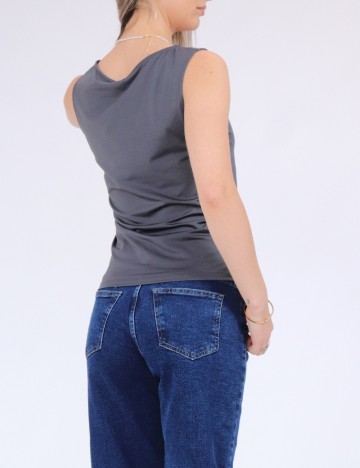 Top Vero Moda, gri petrol