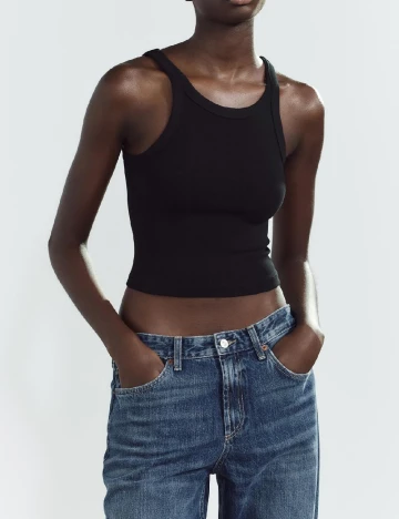 Top Zara, negru