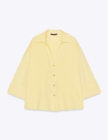 Camasa Oversize Zara, galben