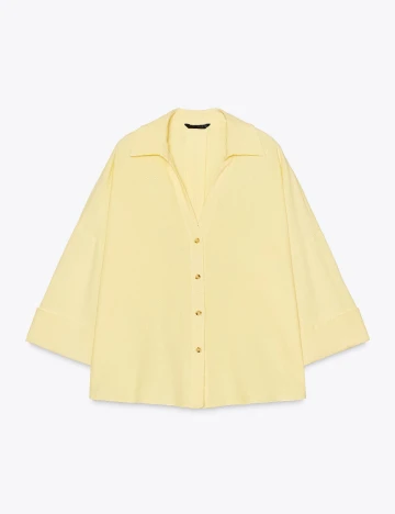 Camasa Oversize Zara, galben