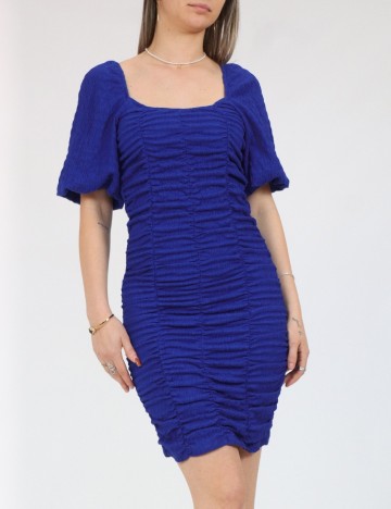 Rochie scurta Pieces, albastru