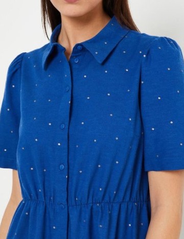 Rochie scurta Pieces, albastru