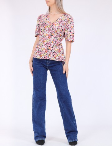 
						Bluza Pieces, floral print