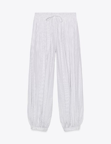 Pantaloni Zara, alb