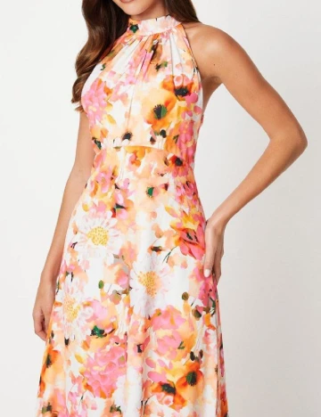 Rochie lunga Coast, floral Floral print