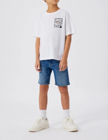
						Pantaloni scurti Name It, albastru
