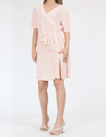 Rochie scurta Pieces, alb