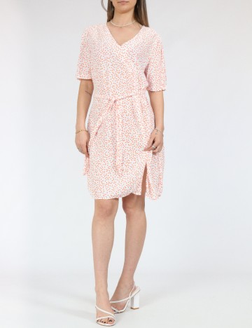 Rochie scurta Pieces, alb