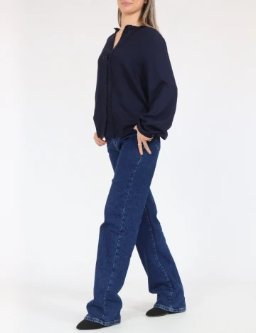 Camasa Pieces, bleumarin