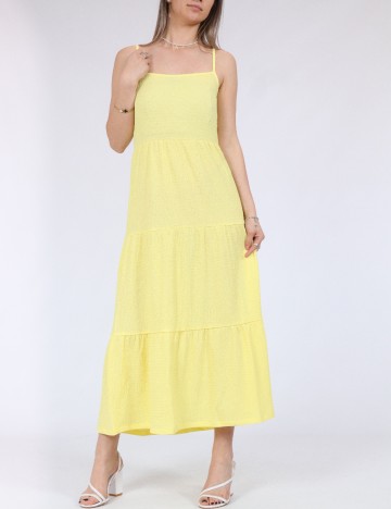 
						Rochie medie Pieces, galben