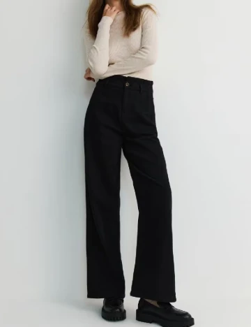 Pantaloni Reserved, negru
