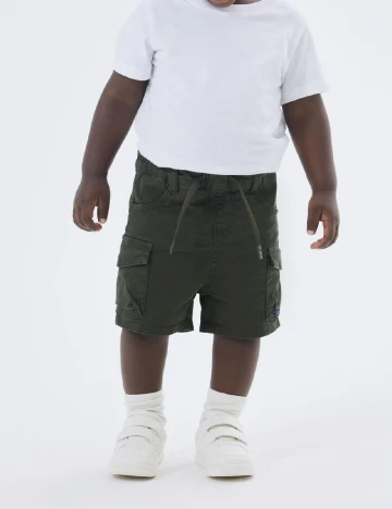 Pantaloni scurti Name It, kaki