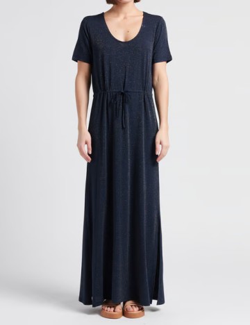 
						Rochie lunga Pieces, bleumarin