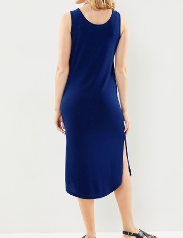 Rochie medie Pieces, albastru