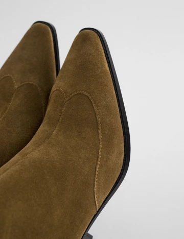 Botine Zara, kaki, 36