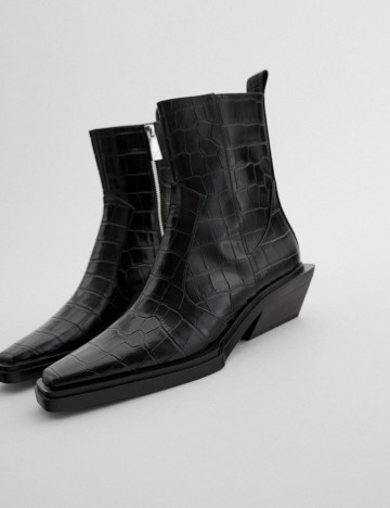 Botine Zara, negru, 39