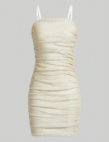 
						Rochie Shein Kids, galben/gri