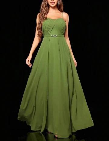 Rochie lunga SHEIN, verde Verde