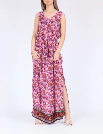 Rochie lunga Vero Moda, roz Roz