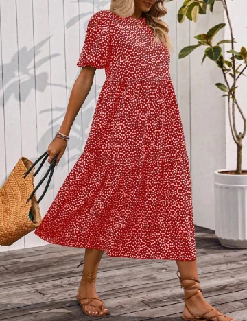 Rochie medie SHEIN, rosu Rosu