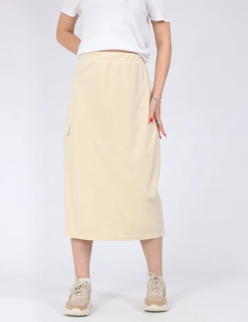 Fusta Vero Moda, crem