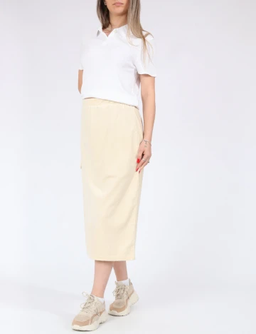 Fusta Vero Moda, crem