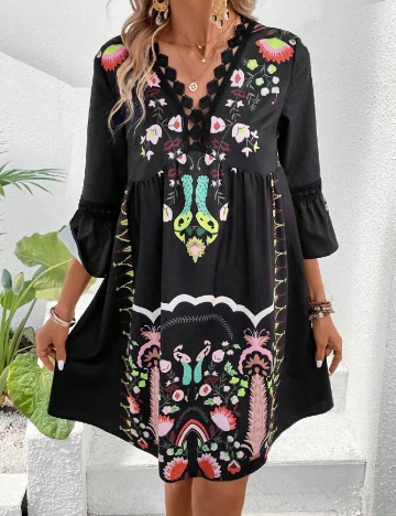 Rochie scurta Emery Rose, negru Negru